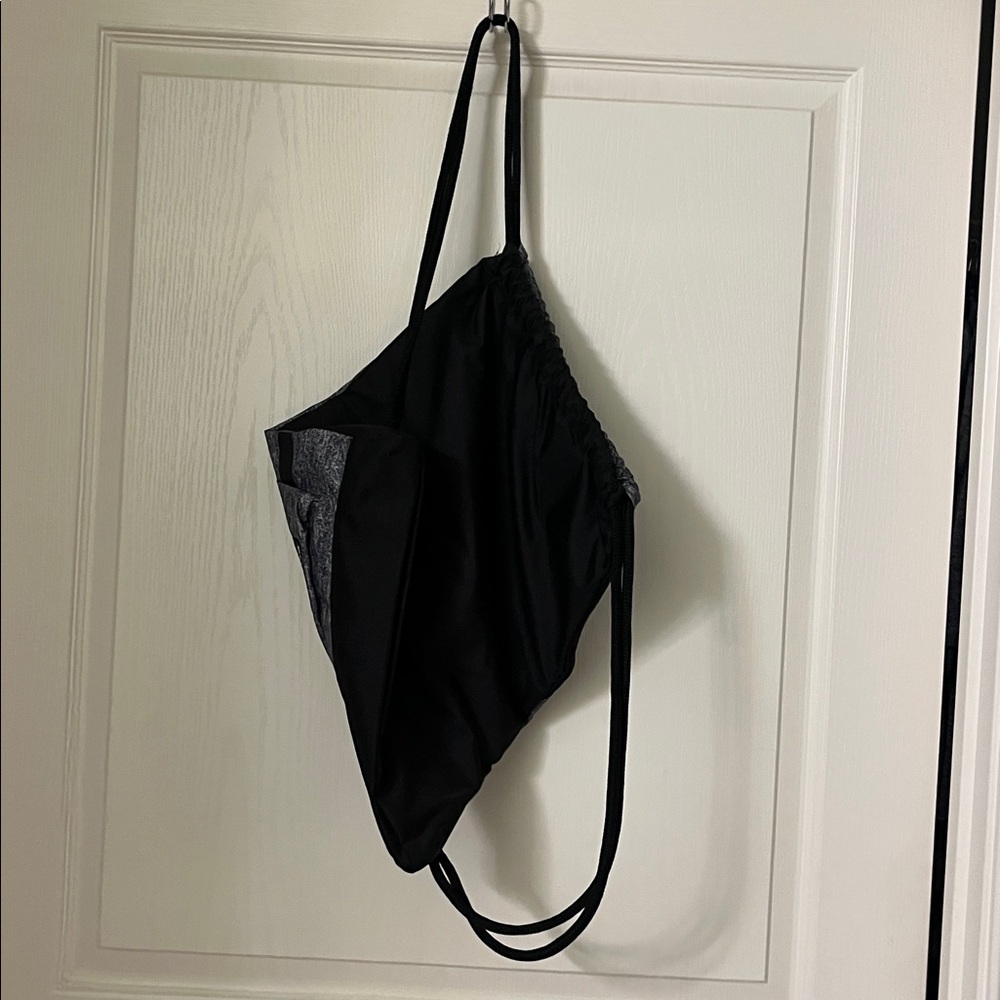 Adidas Black and Gray Drawstring Backpack - image 4